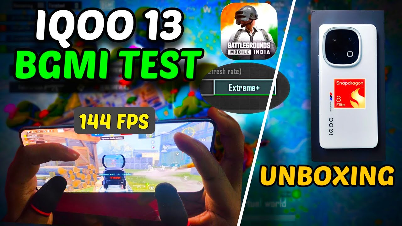 IQOO 13 BGMI Test 120FPS & Unboxing #bgmi #iqoo13 #pubg