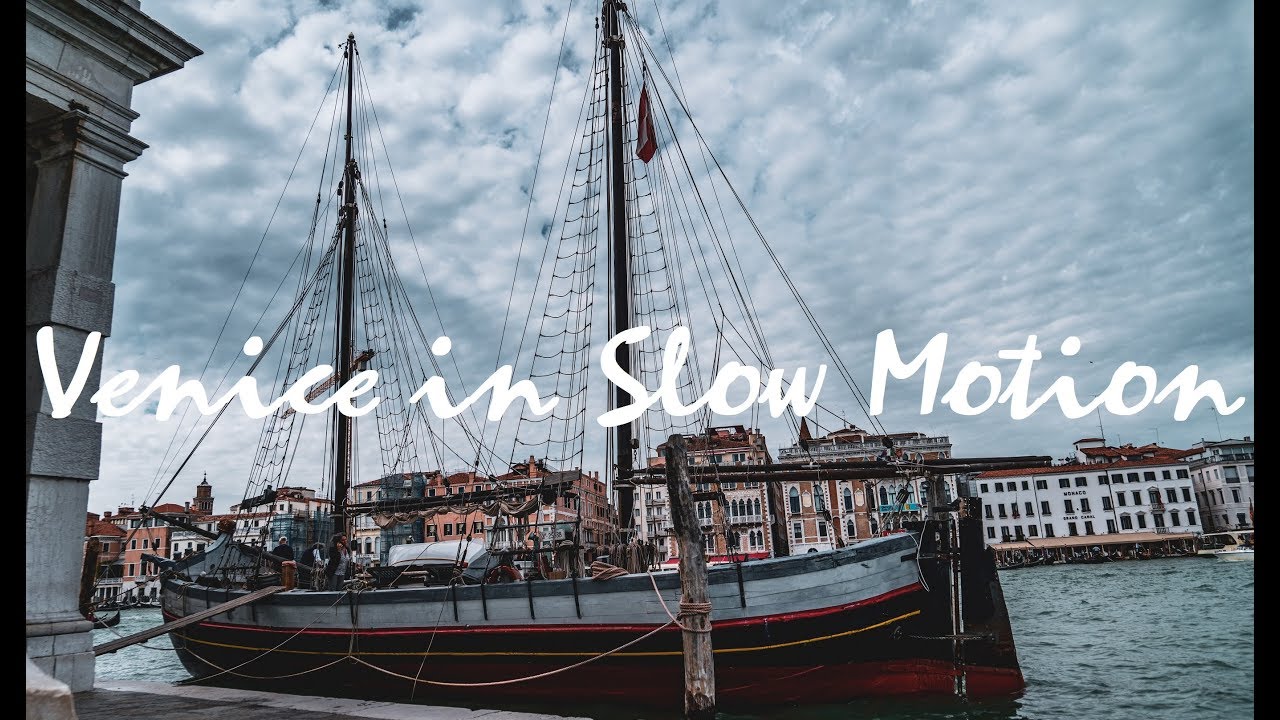 Venice in Slow motion Zattere San Marco Sony A7R2 60p