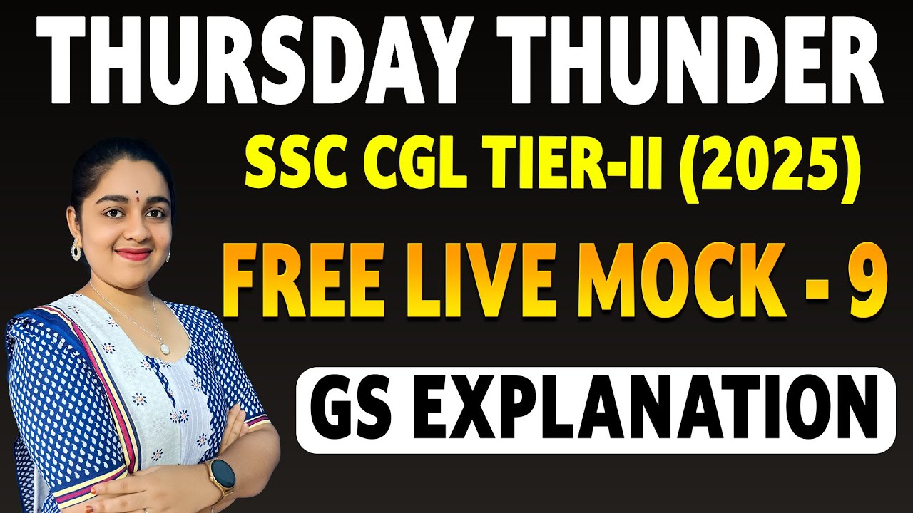 TIER-II ALL INDIA LIVE MOCK-9 GS EXPLANATION BY TANUJA MADAM | EVEREST COACHING POINT