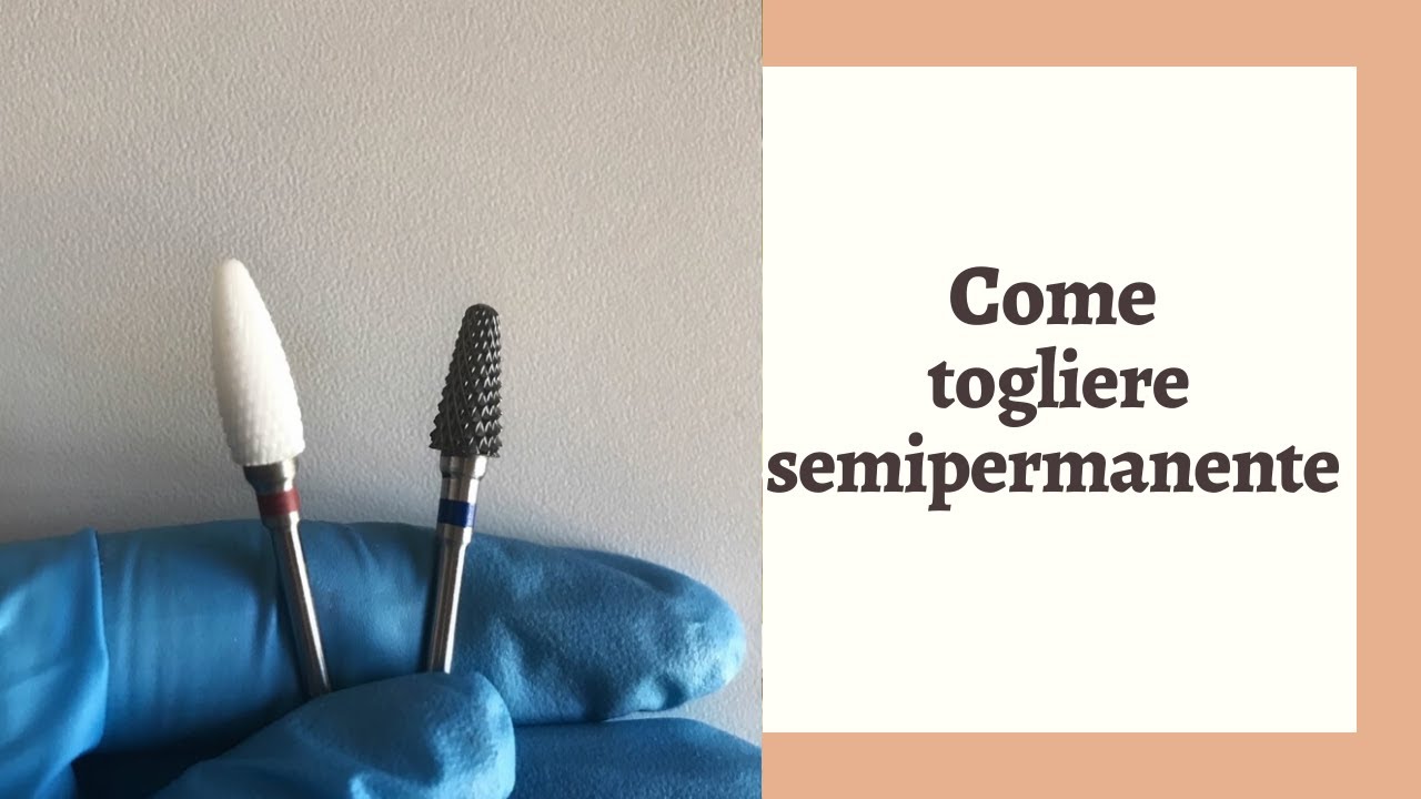 Come rimuovere lo smalto Semipermanente con fresa