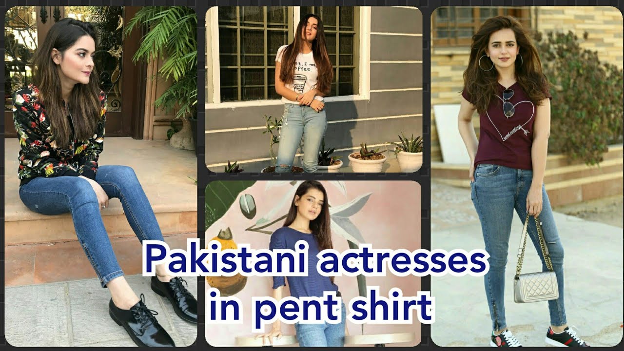 Pakistani actresses in pent shirt....