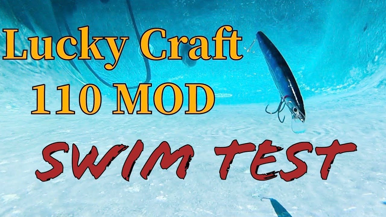 Рыбалка с берега — Lucky Craft 110 Mod. ТЕСТ ПОДВОДНОГО ПЛАВАНИЯ