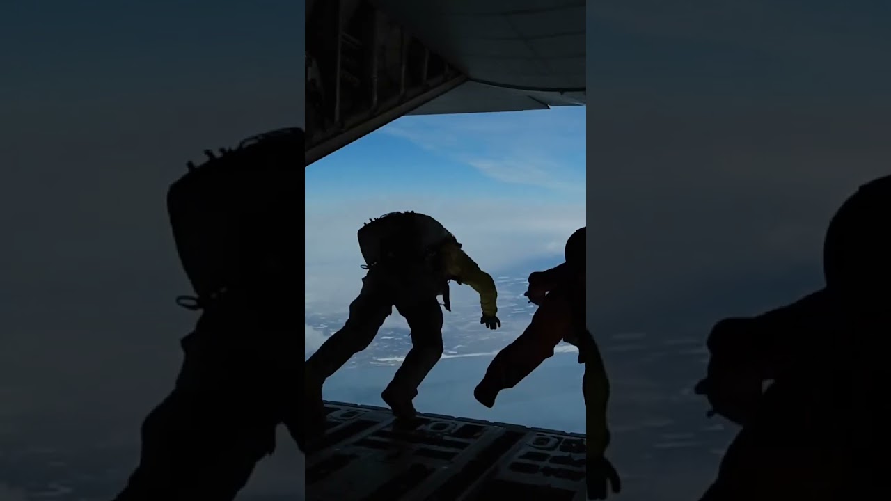High Altitude Low Opening HALO Military Free Fall Jumps Over Alaska