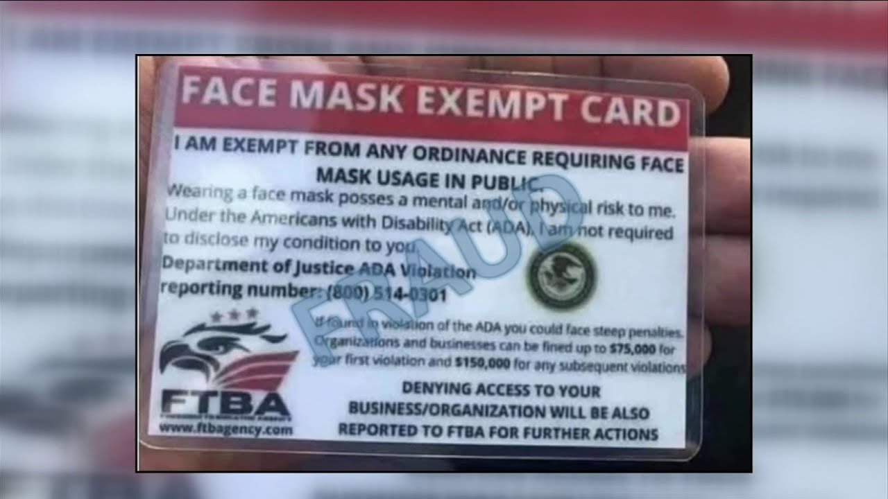 Consumer groups warning of fraudulent &lsquo;face mask exempt cards&rsquo;