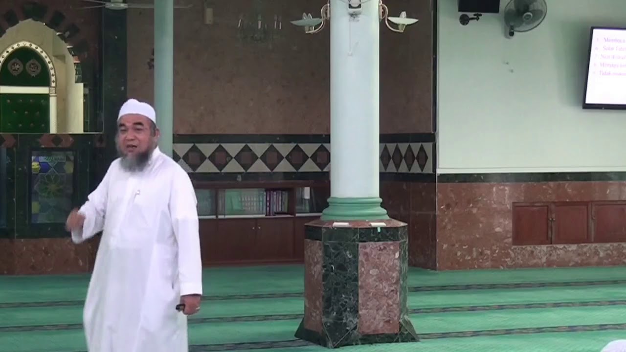 [KURSUS HAJI 1440H] Siri 1.2: Adab-Adab Masjid  - Ustaz Drs. Sapawi Che Mat
