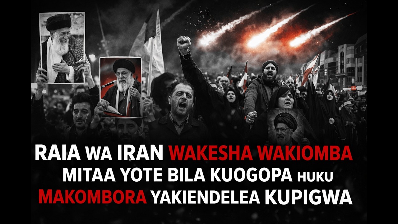 RAIA WA IRAN WAKESHA MITAANI WAKIOMBA BILA KUOGOPA HUKU BAADHI YA MIJI IKIPIGWA MAKOMBORA