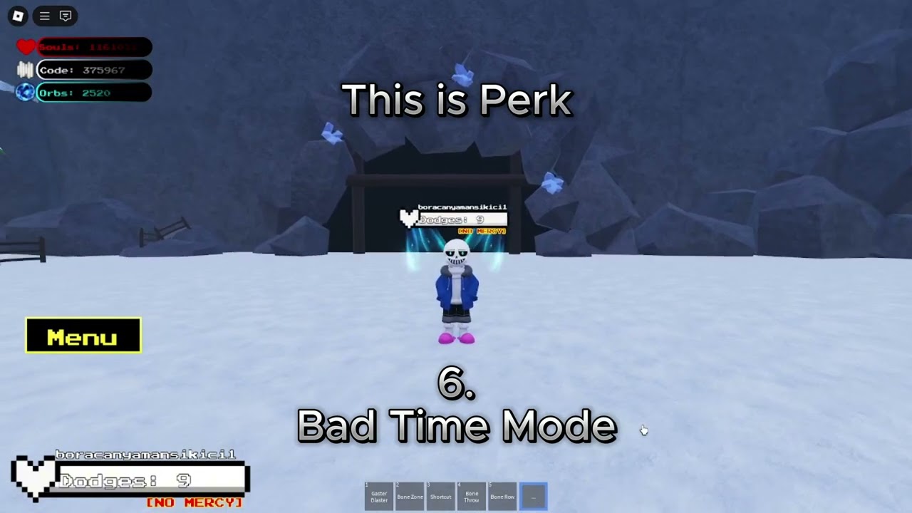 (UTC) Sans [Showcase] [Upgrade] [Perks] (Undertale Timeline Collapse)