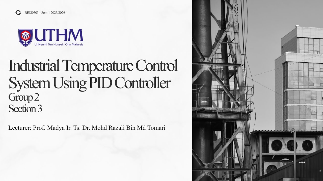 PID Controller Design for Industrial Temperature Control Using Ziegler–Nichols & Auto-Tuning Method