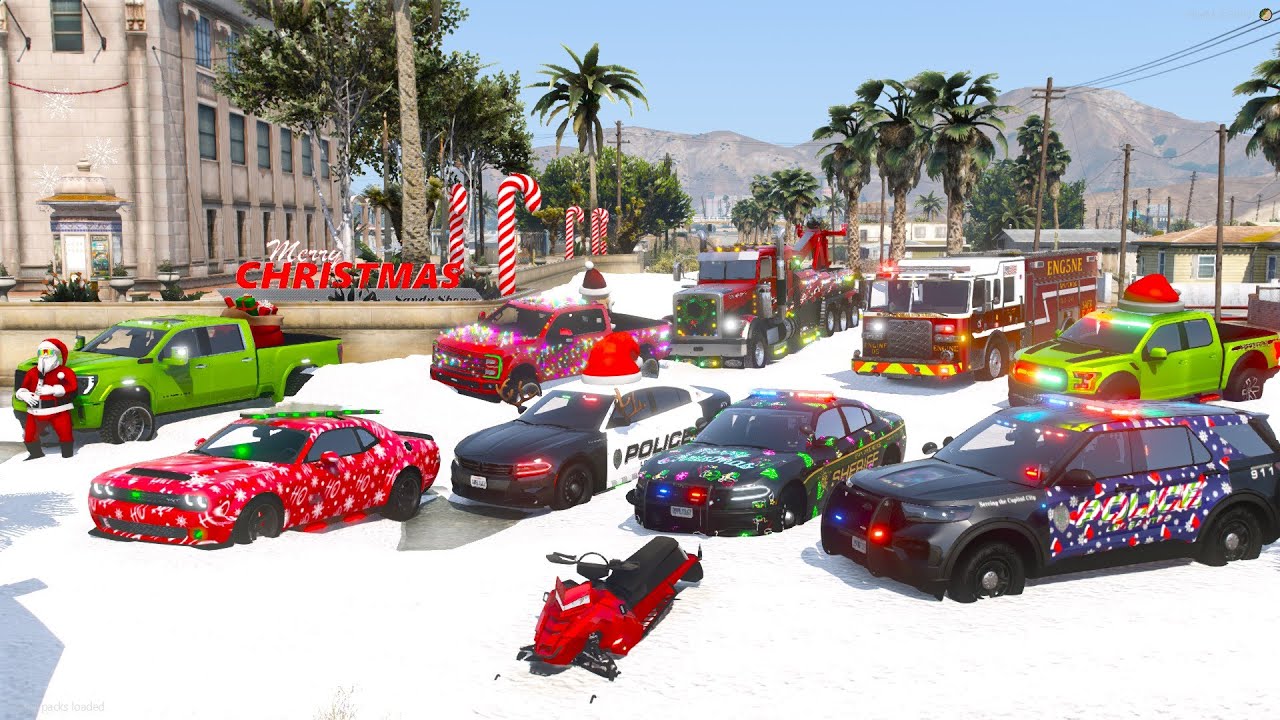 Самый крутой рождественский парад в GTA 5 RP!