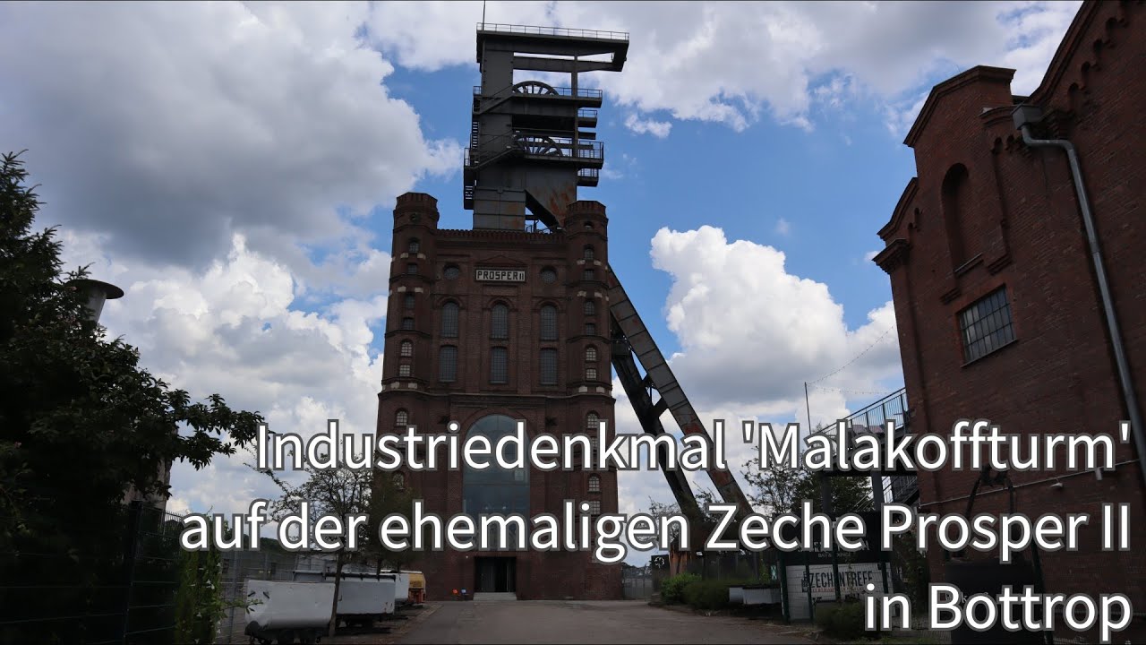 Industriedenkmal 'Malakoffturm' auf der ehemaligen Zeche Prosper II in Bottrop