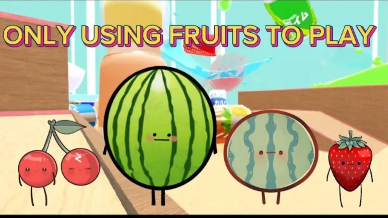 Играем только с фруктами в рамках секретного отпуска #roblox #secretstaycation