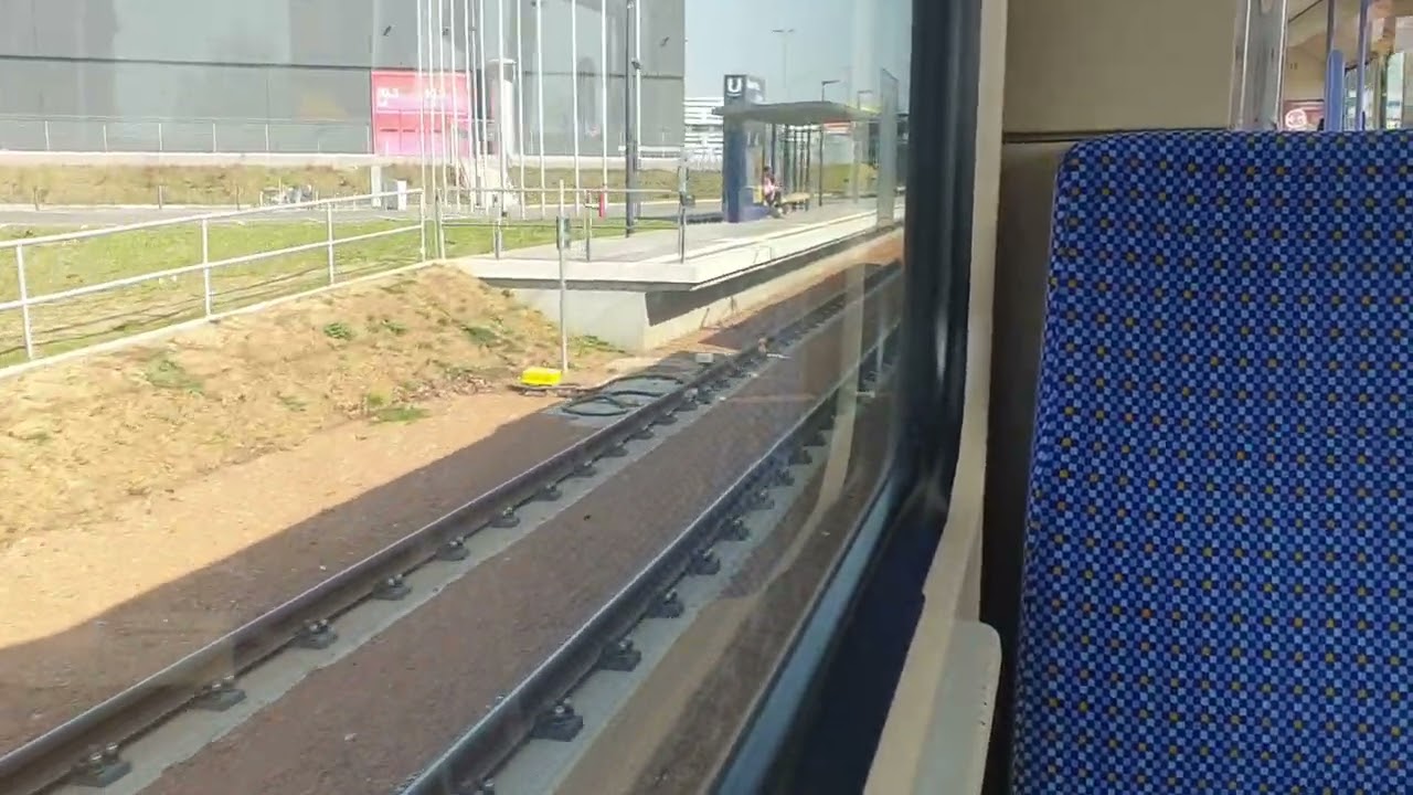 Stadtbahn Stuttgart: Mitfahrt in der U6 von Fasanenhof Schelmenwasen bis Flughafen/Messe!!!