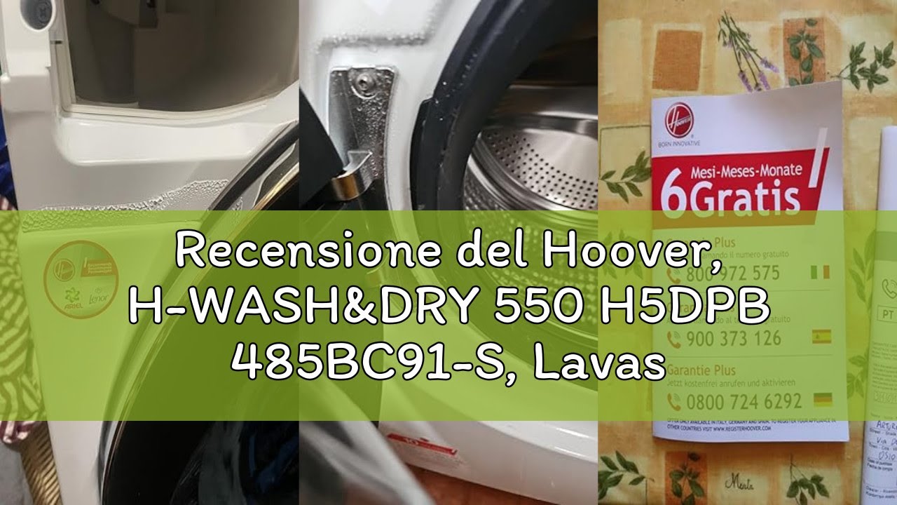 Recensione del Hoover, H-WASH&DRY 550 H5DPB 485BC91-S, Lavasciuga a carica frontale, 8+5 KG, Classe