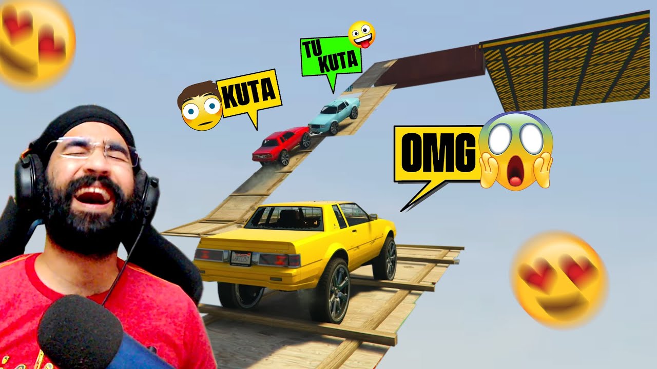 HATHI TYRE WALI RACE 😂 3% GTA 5 RACES (HARD)