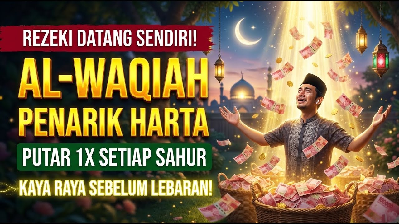 RAHASIA BESAR JALUR LANGIT! Al Waqiah Magnet Rezeki Uang Tak Terduga Ramadhan