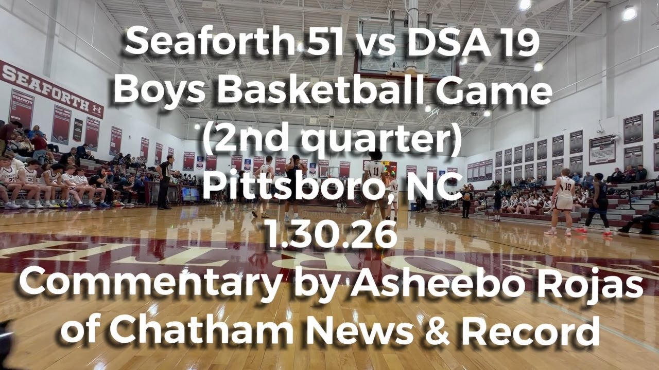 2nd quarter Seaforth vs DSA boys basketball game - 1.30.26