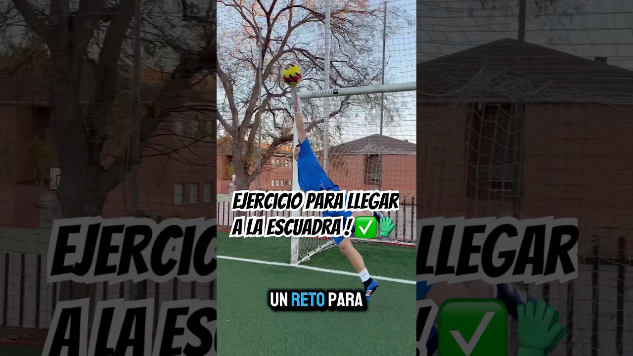 Ejercicio para +salto en tu objetivo de escuadra ✅ #futbol #porteros #arqueros