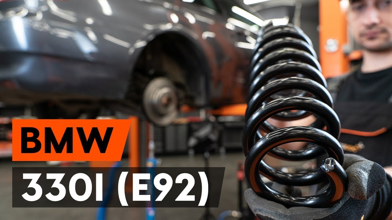 Cómo cambiar los muelles de suspensión traseros en BMW 330i 3 (E92) [VÍDEO TUTORIAL DE AUTODOC]