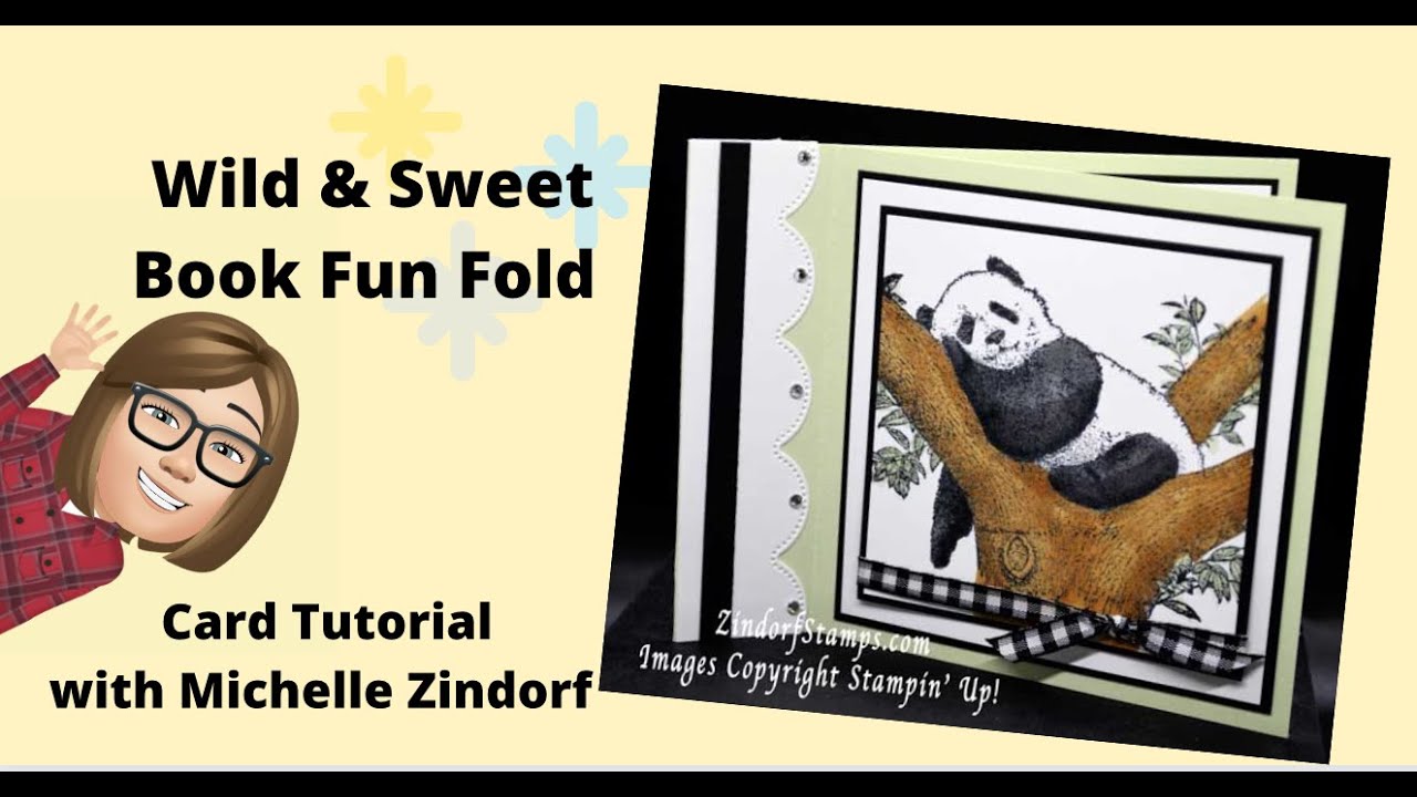 Wild & Sweet Book Fun Fold Card Tutorial with Michelle Zindorf