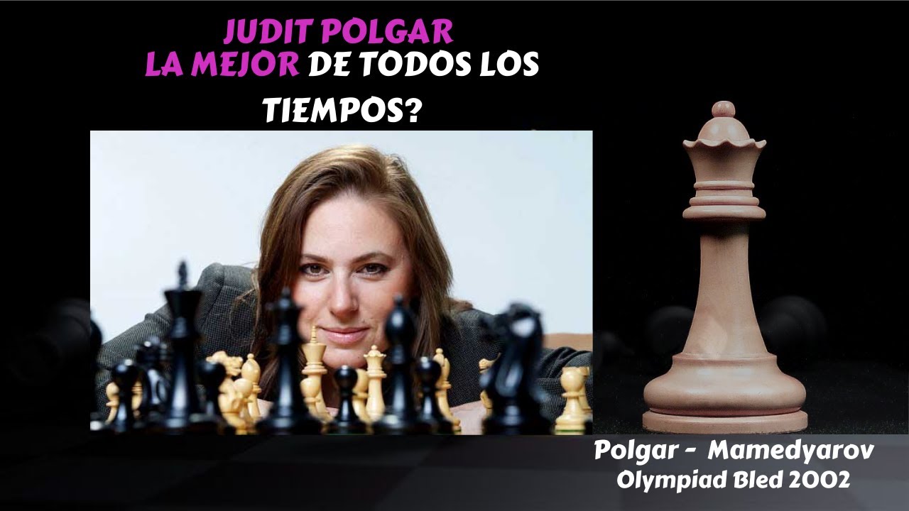 JUDIT POLGAR LA MEJOR DE LA HISTORIA💃 SACRIFICIOS BRILLANTES🔥👌
