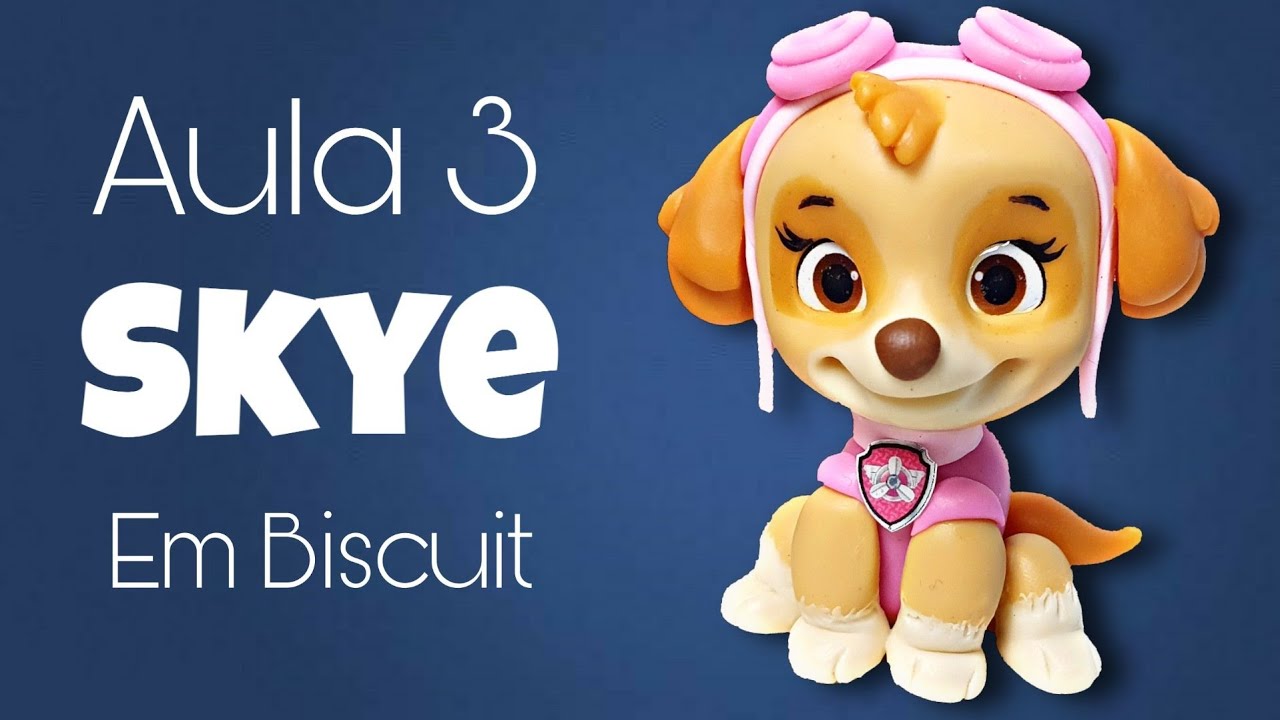 SKYE AULA 3 - PATRULHA CANINA EM BISCUIT COM MOLDE