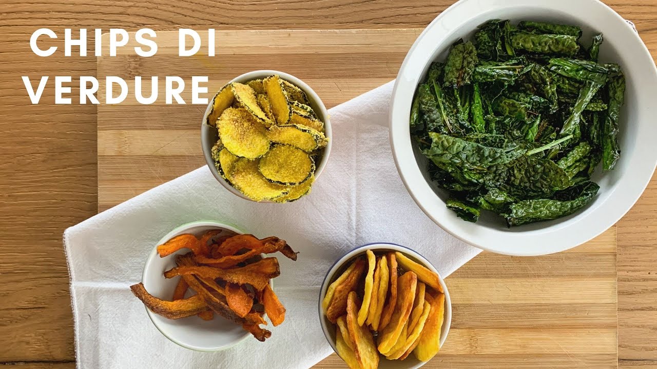 CHIPS DI VERDURE - snack facile e veloce, perfetto per l'aperitivo
