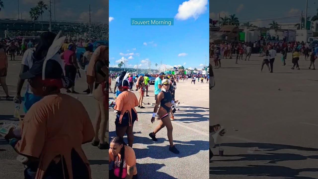 J'ouvert Miami Broward Carnival 2023 WALKING IN THE GATE #miamicarnival #soca #mas #shorts
