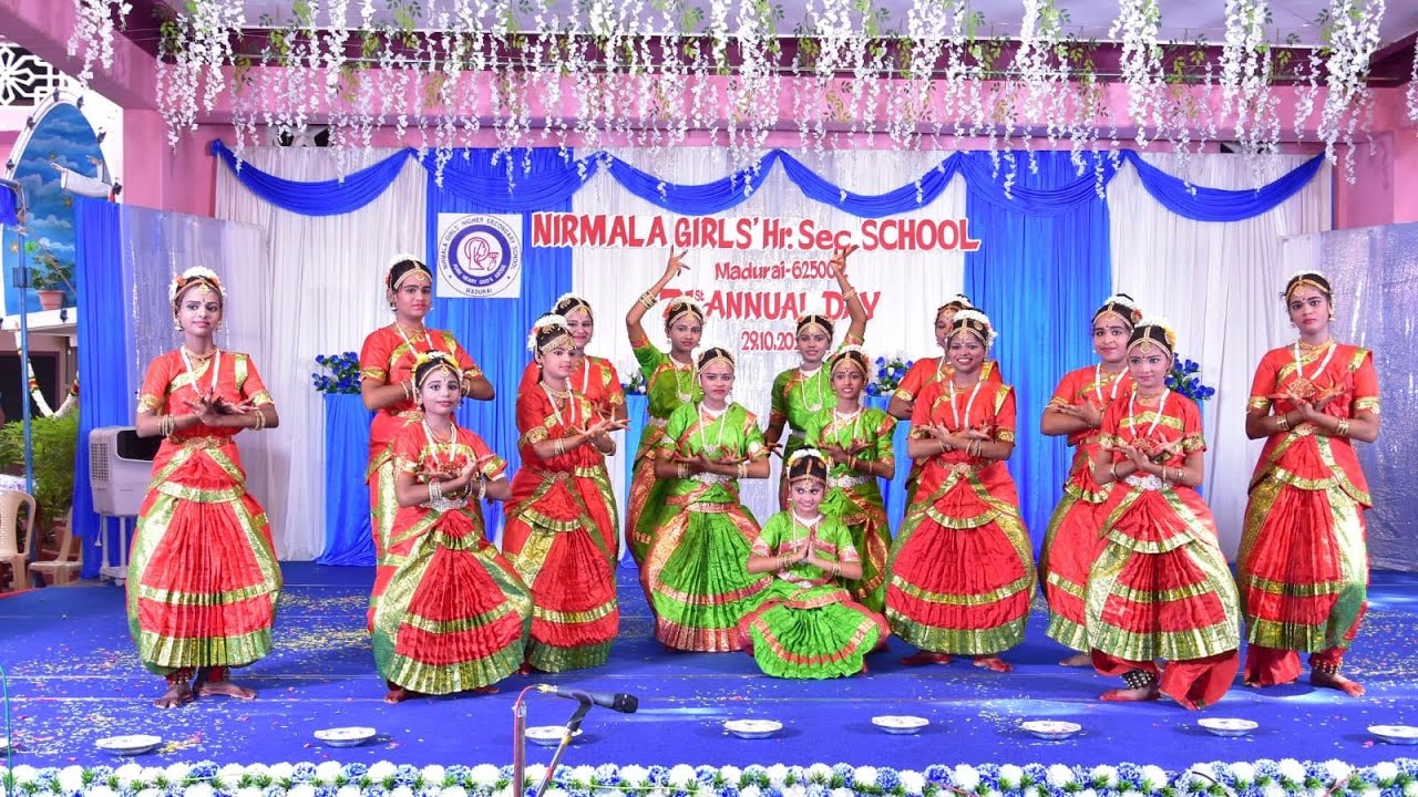 Nirmala Girls' Hr.Sec.School, Madurai - 71st Annual Day 2024 - Rhythmic Pageant (Welcome Dance)