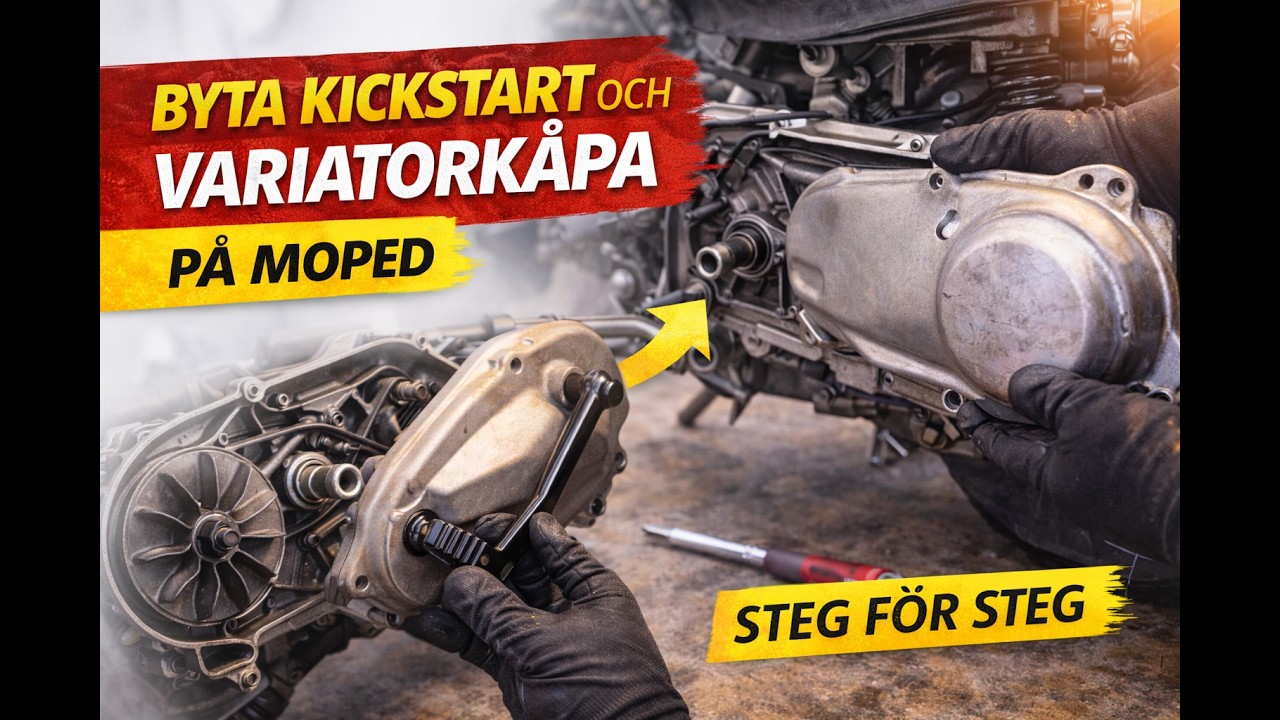Så byter du variatorkåpa & kickkomponenter på en kina-scooter, tex Baotian – En komplett guide