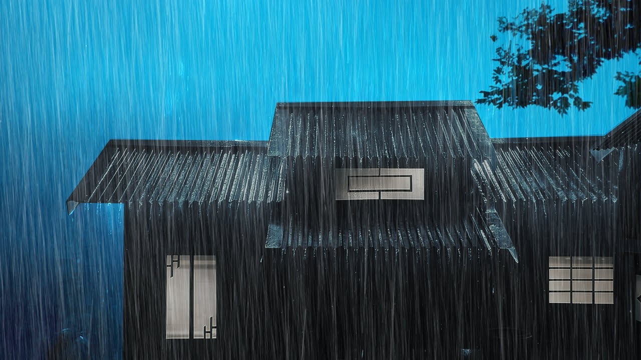 Heavy Night Rain on a Tin Roof | Deep Sleep & Calm the Mind Instantly