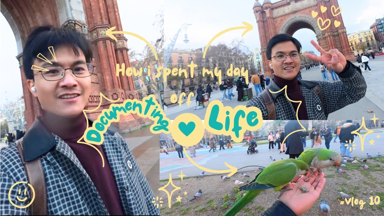 How i spent my Day off in BARCELONA 🇪🇸// Documenting My Boring Life..🎥