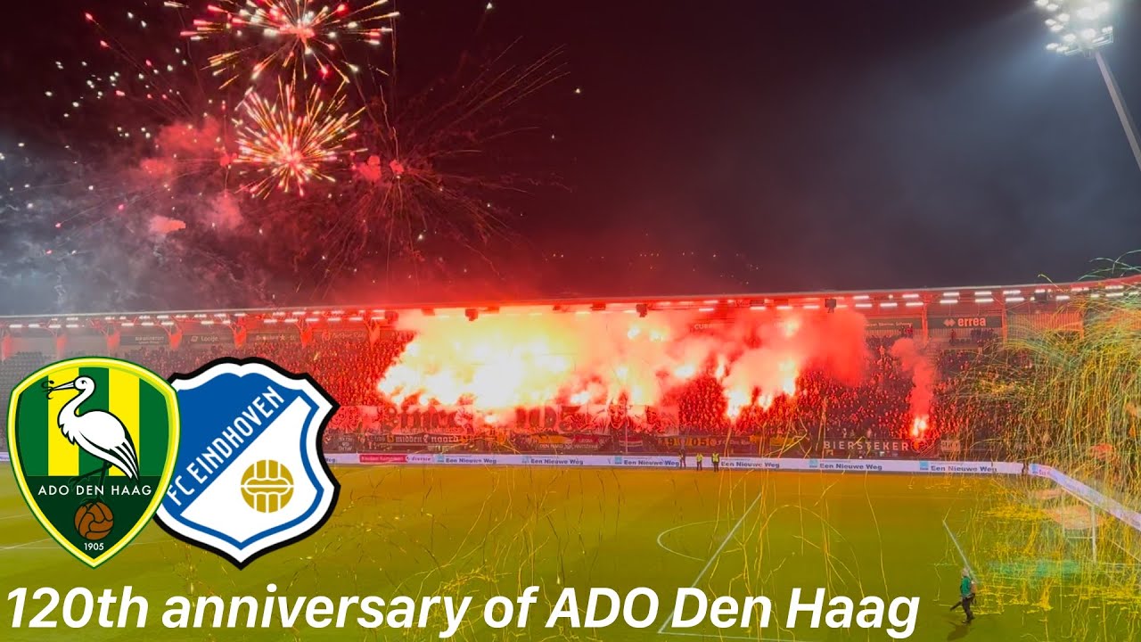 ADO Den Haag - FC Eindhoven | massive PYROSHOW from ADO&Legia Ultras and last minute win