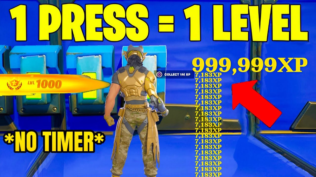INSANE *EASY* Fortnite *AFK* XP MAP! (950k a Min!) Not Patched! 🤩😱