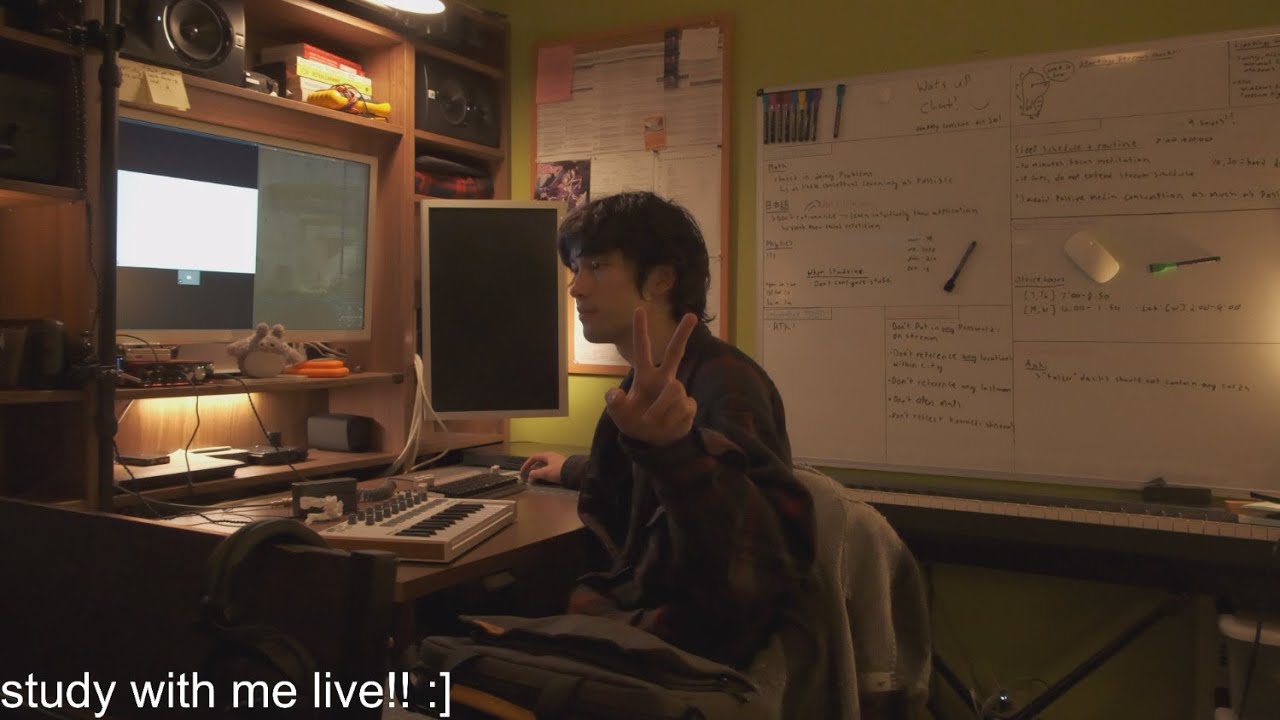 | study with me live! | pomodoro 60:10! |