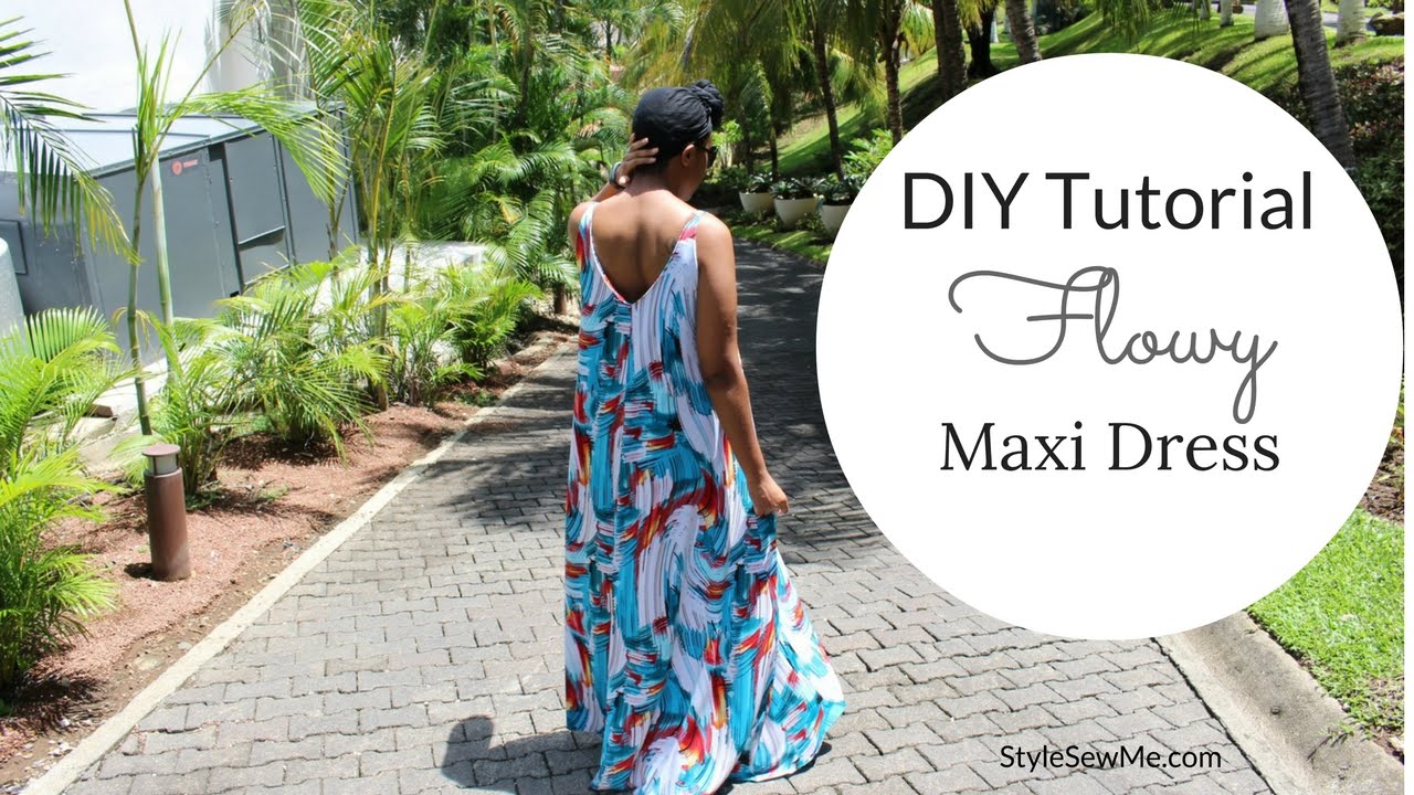 DIY Flowy Maxi Dress Tutorial