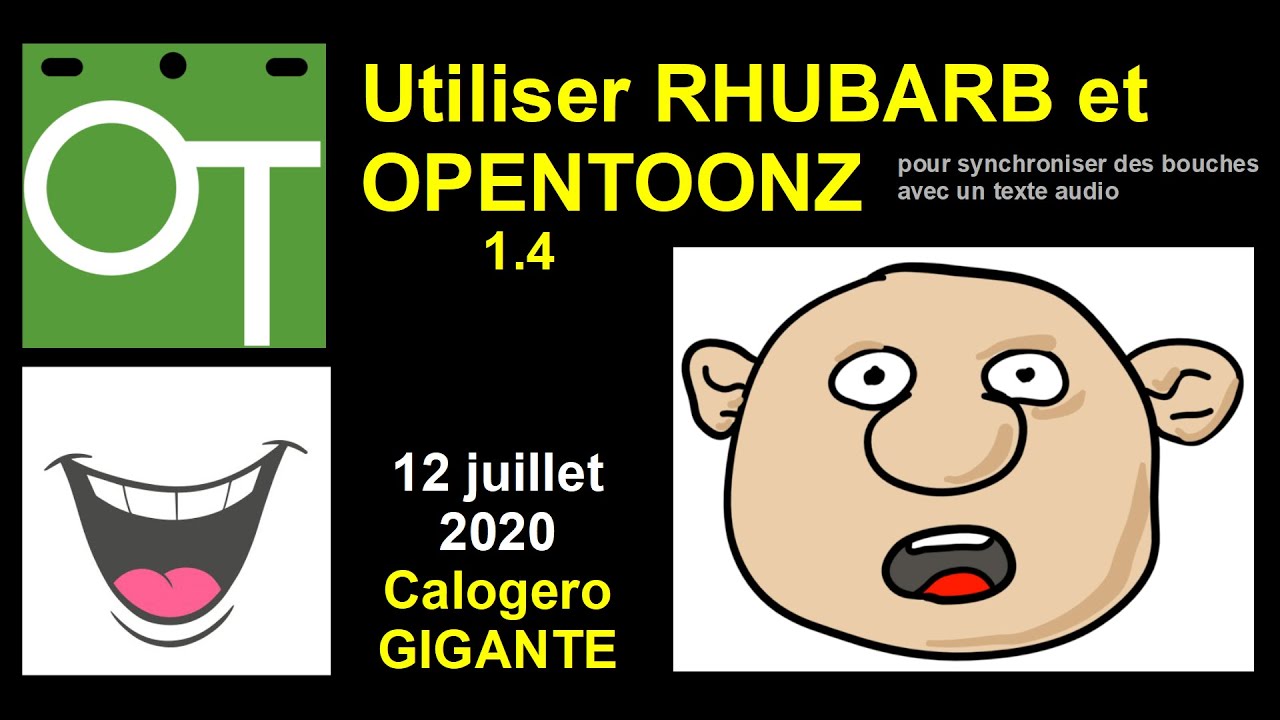 Tutoriel OpenToonz et Rhubarb pour synchroniser un texte audio avec les 10 bouches 