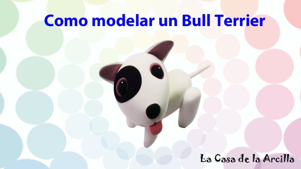 ¿Quieres hacer manualidades con arcilla? Modela este bull terrier