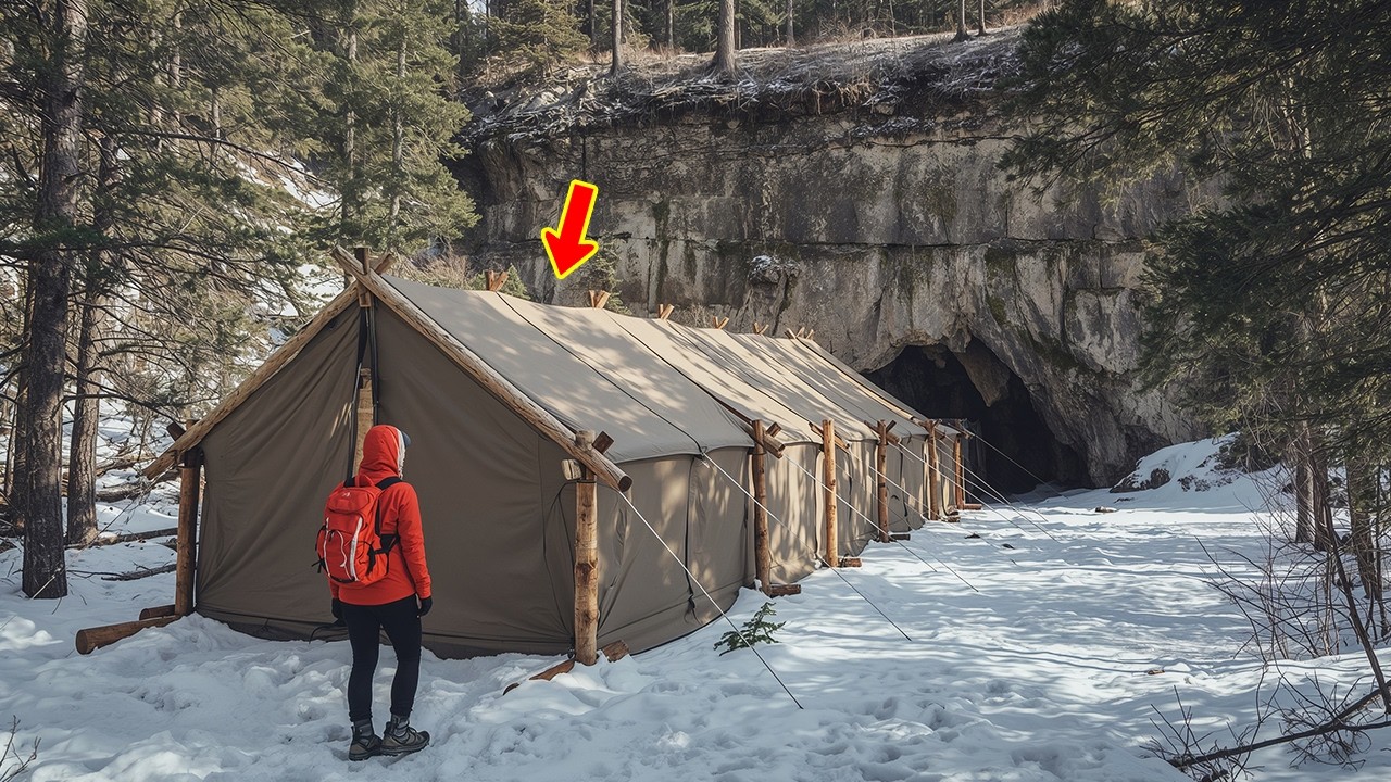 During a Solo Hike, She Discovered a Strange Canvas Tunnel — What Was Inside Changed Everything