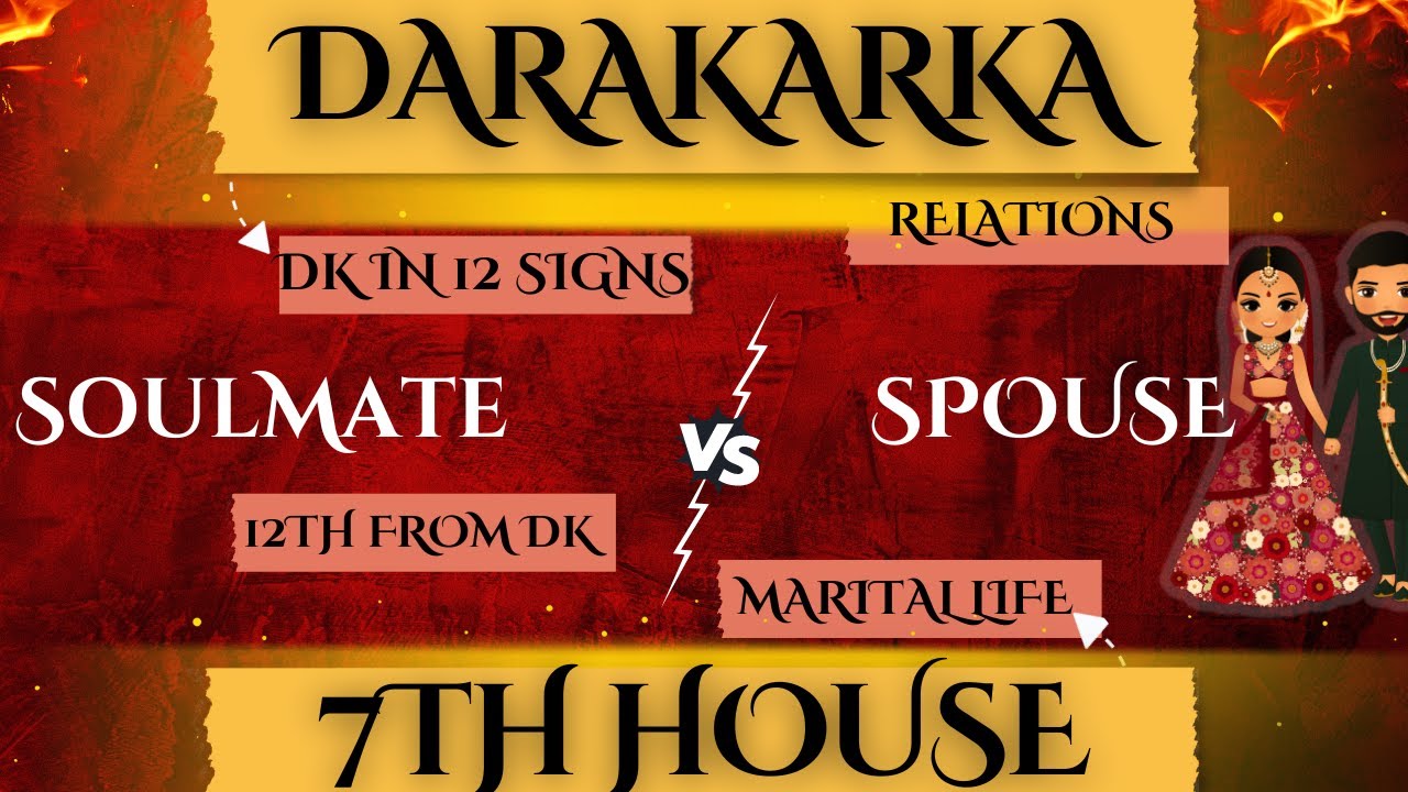 Darakarka Vs 7th House - 12 Signs - Soulmate / Spouse / Karmic Relation / Marital Life