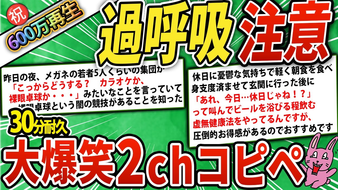 【大総集編】600万人が笑った！腹筋崩壊の大爆笑コピペ420連発！
