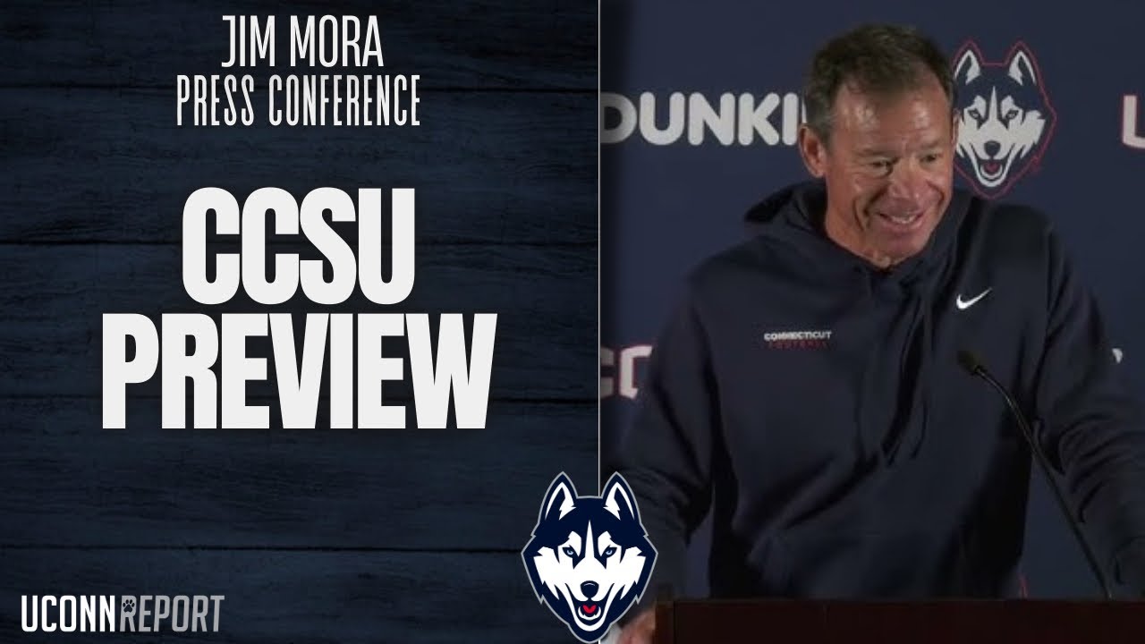 Everything Jim Mora said ahead of the CCSU game - UConn Huskies Football