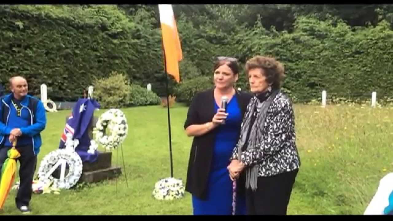 Philomena Lee speaks at Roscrea mothers and babies ceremony