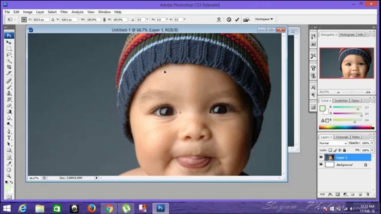 how to use photoshops cs3 tools in 3 minutes Basics (beginners tutorials) PART 2