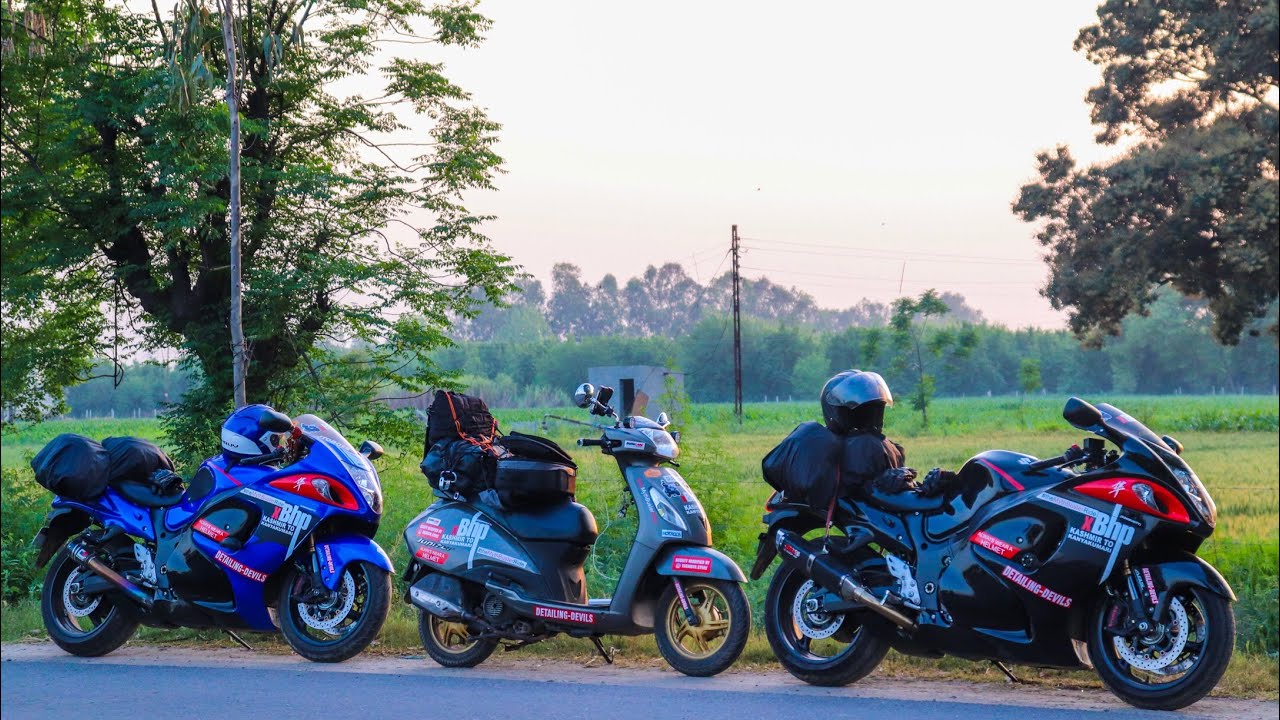 Delhi To Jammu | Kashmir To Kanyakumari Ride | Tvs Jupiter | Suzuki Hayabusa