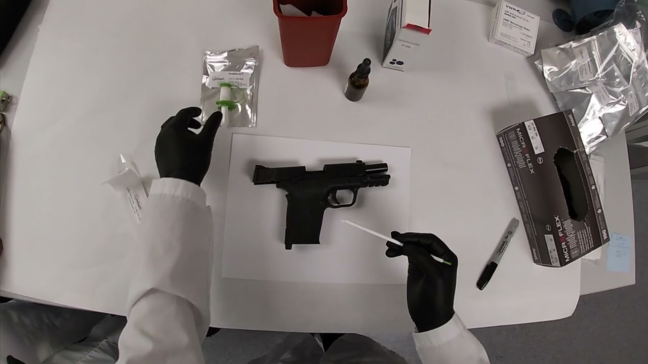 How to Swab for DNA Evidence on a Weapon using Gentueri CollectEject™ Touch DNA Swab