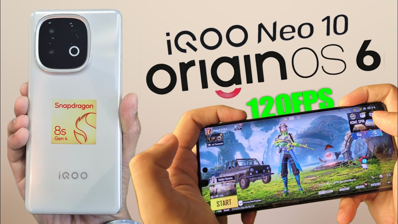 BGMI 120FPS Gameplay after Origin OS 6 ft. iQOO Neo 10 - Shocking results😲