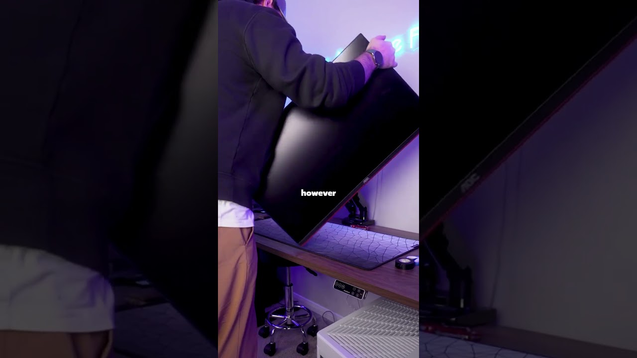 The Ultimate Desk Upgrade! HUANUO Dual Arm Monitor Mounts  #huanuo # #monitormount #desksetup