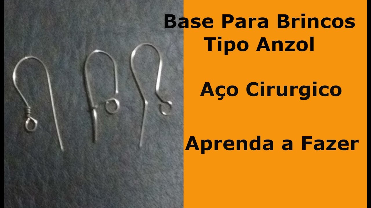 Base Para Brinco Tipo Anzol - Aço Cirúrgico