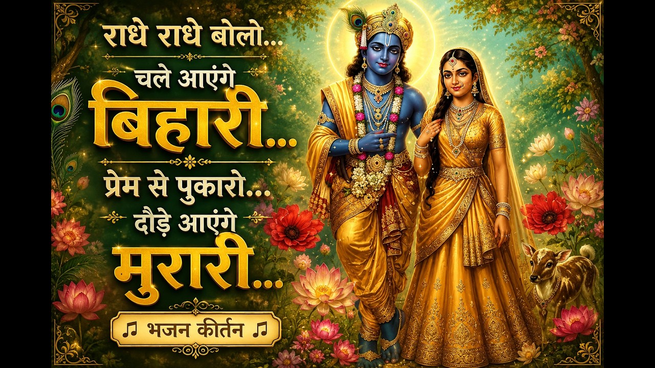 Radhe Radhe Kirtan | Full Mandir Bhajan | Devotional Krishna Bhakti Music