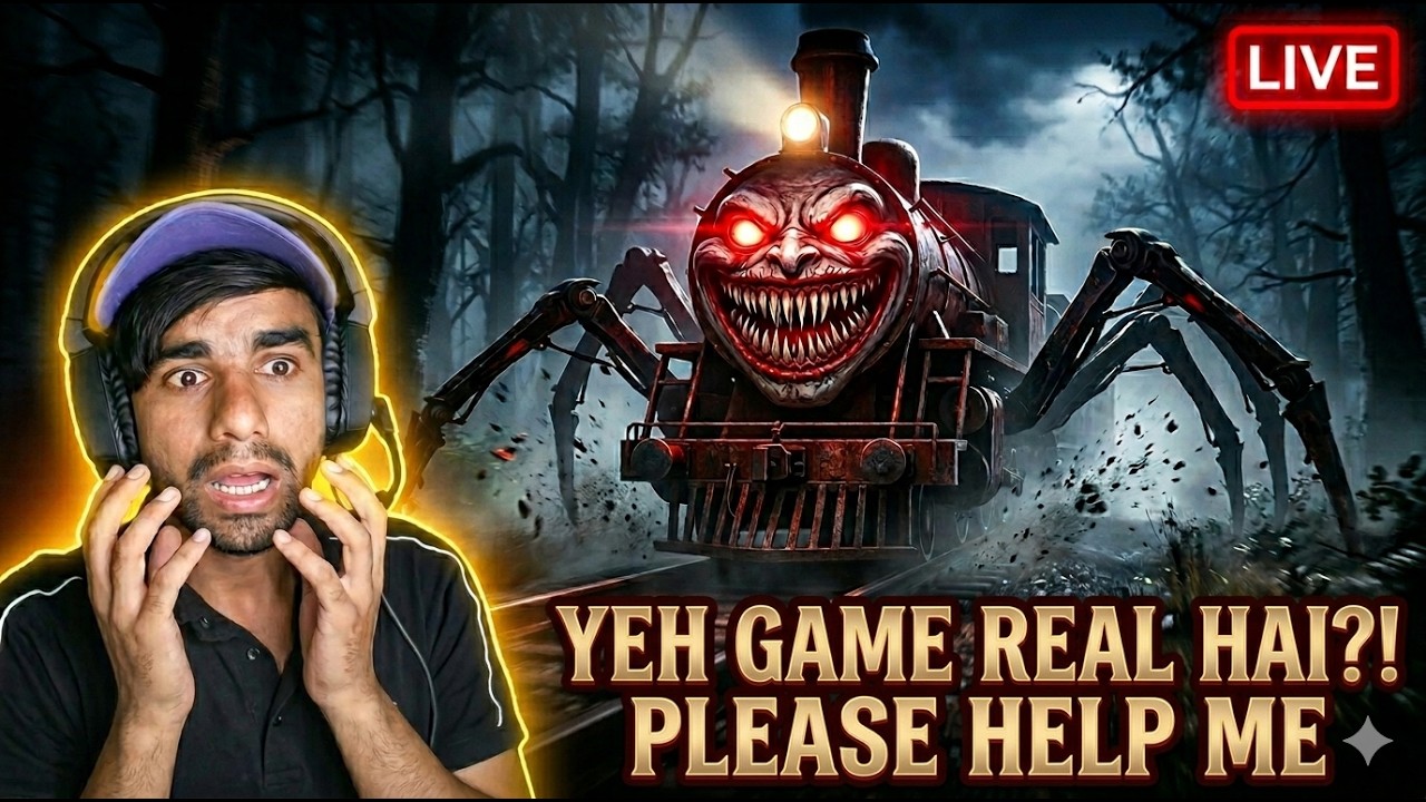 HORROR SPIDER TRAIN IS BACK🔥 BHAAGO TRAIN AA GYI  |  #live #granny #shortslive #horrrorgames